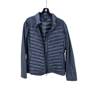 32 Degree Heat Mens XXL 32 Heat Puffer Jacket Navy Nylon Raglan Sleeve Outdoor G